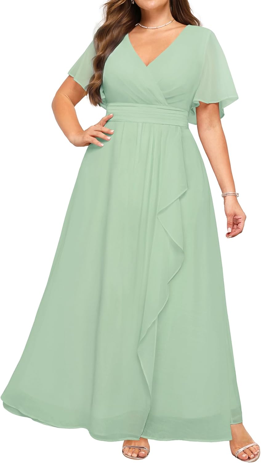 Plus Size Formal Dresses for Wedding Guests and Bridesmaids