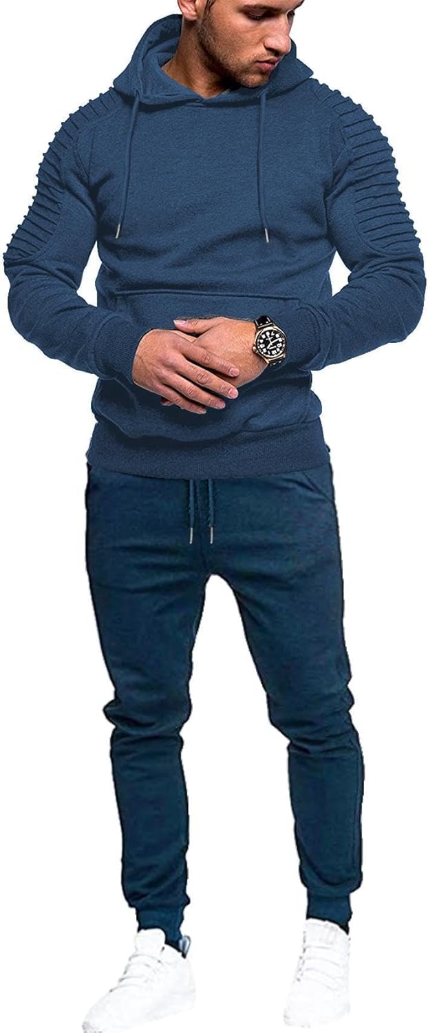 COOFANDY Men's Tracksuit 2 Piece Hoodie Jogging Athletic Set