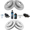 Front and Rear Ceramic Brake Pad & Rotor Kit for 2012-2020 Dodge