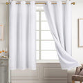 Diraysid 100% Blackout Curtains for Bedroom Grommet Style