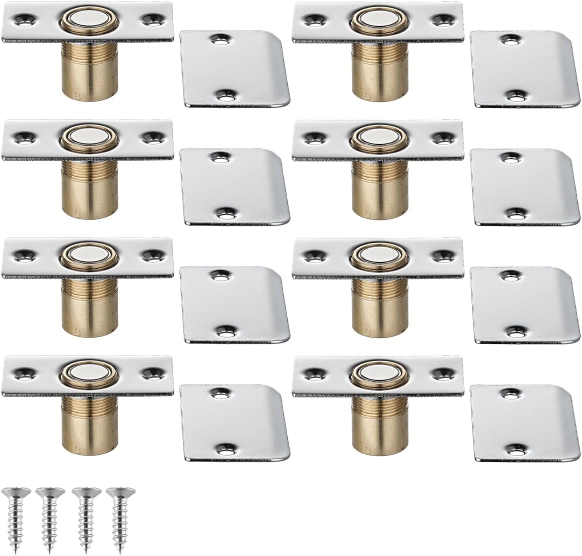 JQK Closet Magnetic Door Ball Catch Hardware for Easy Installation