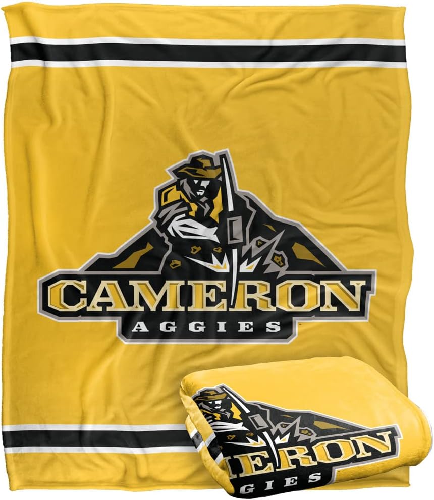 Cameron University Primary Logo Silky Touch Throw Blanket