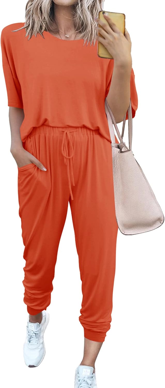 PRETTYGARDEN Women's Two Piece Sets for Summer Travel and Lounge