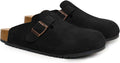 Suede Clogs for Women and Men - Cork Footbed Comfort Mule