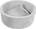 TRENDBOX Foam Ball Pit for Toddlers 35x11 in - Soft Velvet Play Spot