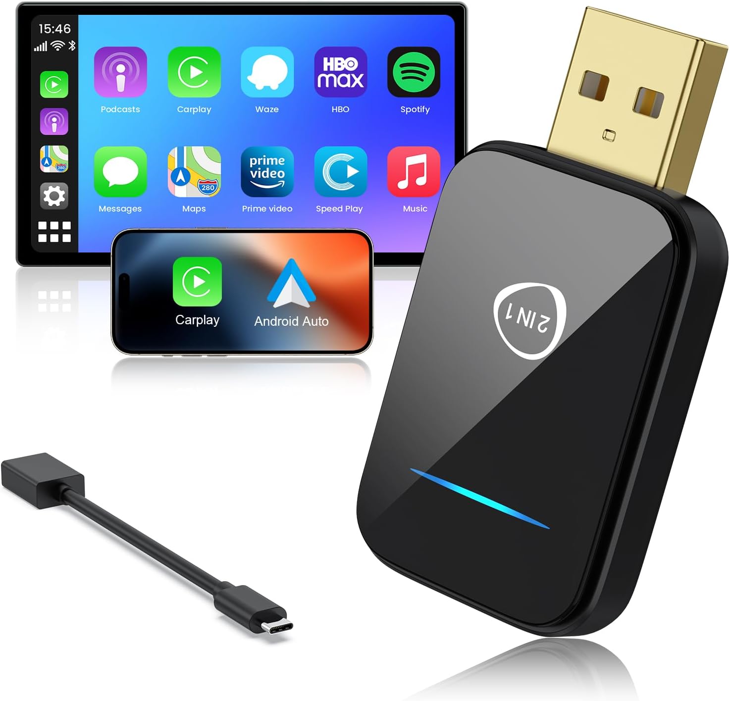 Wireless CarPlay & Android Auto Adapter for OEM Cars