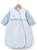 Organic Cotton Baby Sleeping Bag with Detachable Sleeves - Cozy Sleep