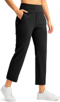 SANTINY Women's 7/8 High Waisted Stretch Ankle Pants - Versatile 4-way