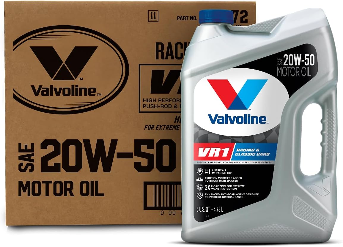 Valvoline VR1 Racing 20W-50 Motor Oil for High-Performance Engines