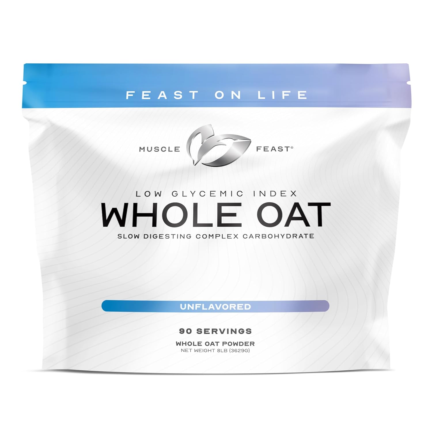 Muscle Feast Whole Oat Powder for Complex Carbs and Energy