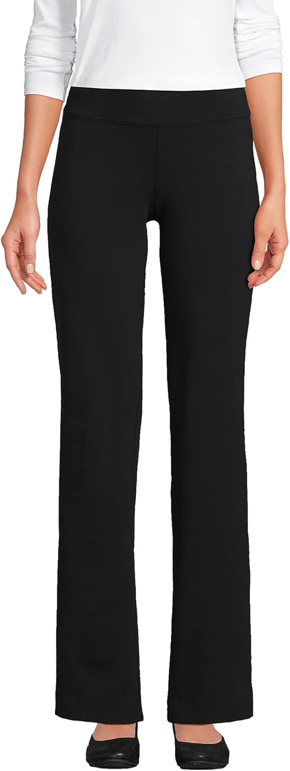 Lands' End Starfish Mid Rise Straight Leg Pants for Comfort