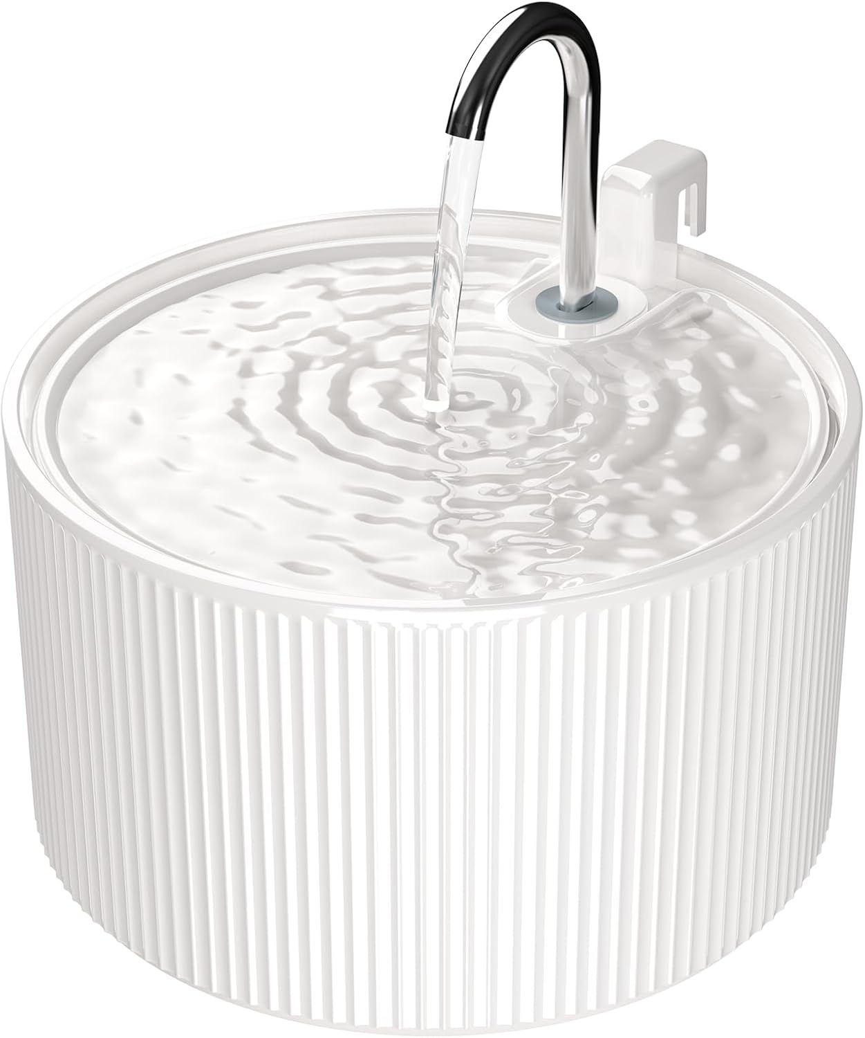Ceramic Cat Fountain with Dual Filtration for Healthy Hydration