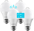 LUXRITE A19 LED Motion Sensor Light Bulbs 60W Equivalent - Motion