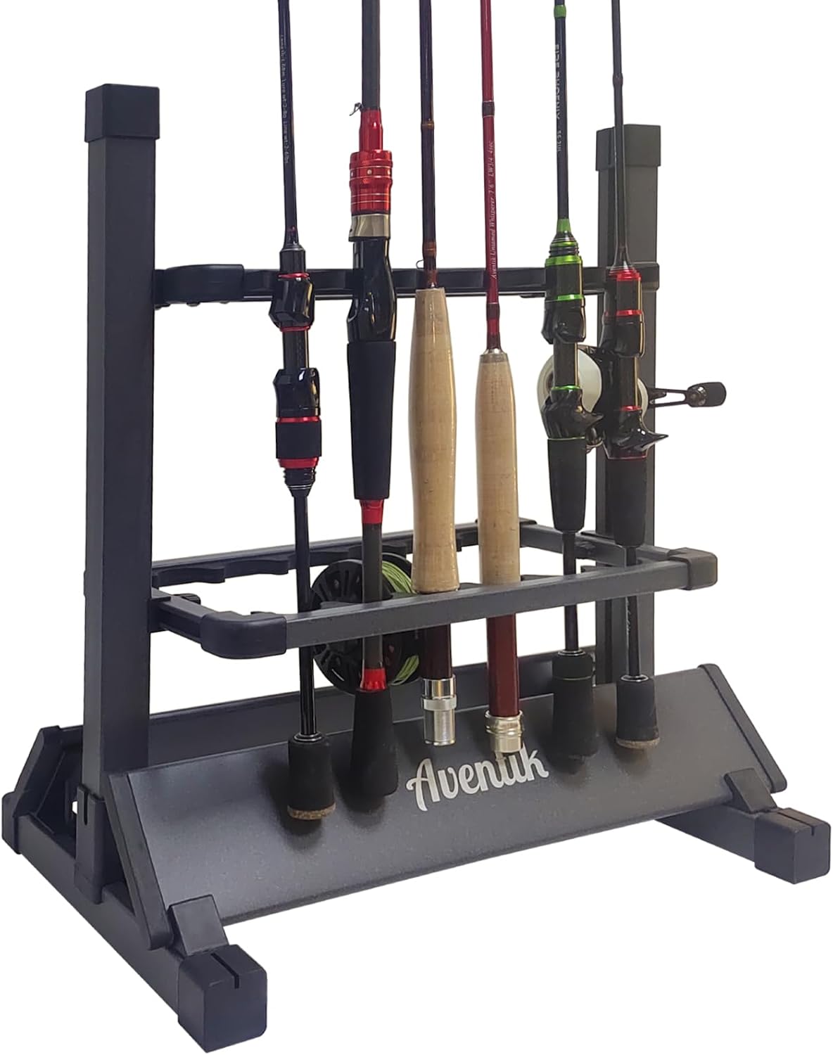 Aventik Aluminum Fishing Rod Rack 12&24 Rods - Organize with Ease!