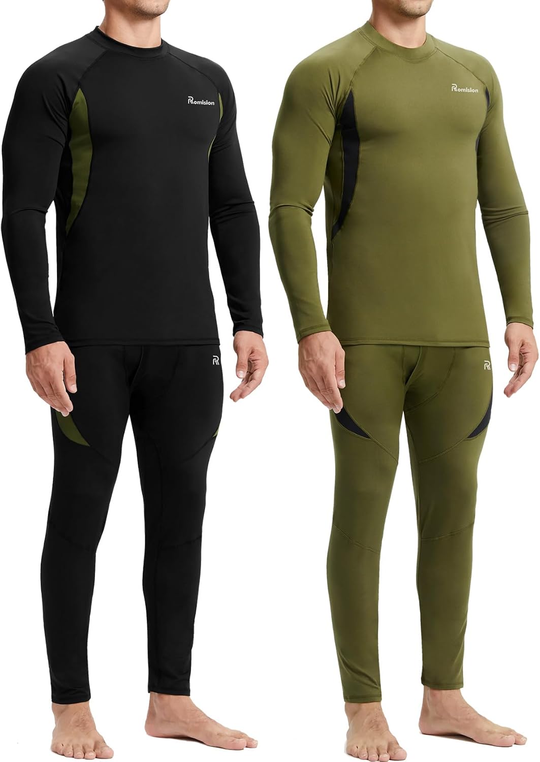 romision Thermal Underwear for Men Long Johns Fleece Lined Set
