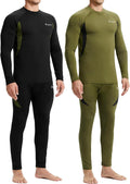 Thermal Underwear for Men Long Johns Set - Warm Fleece Base Layer all