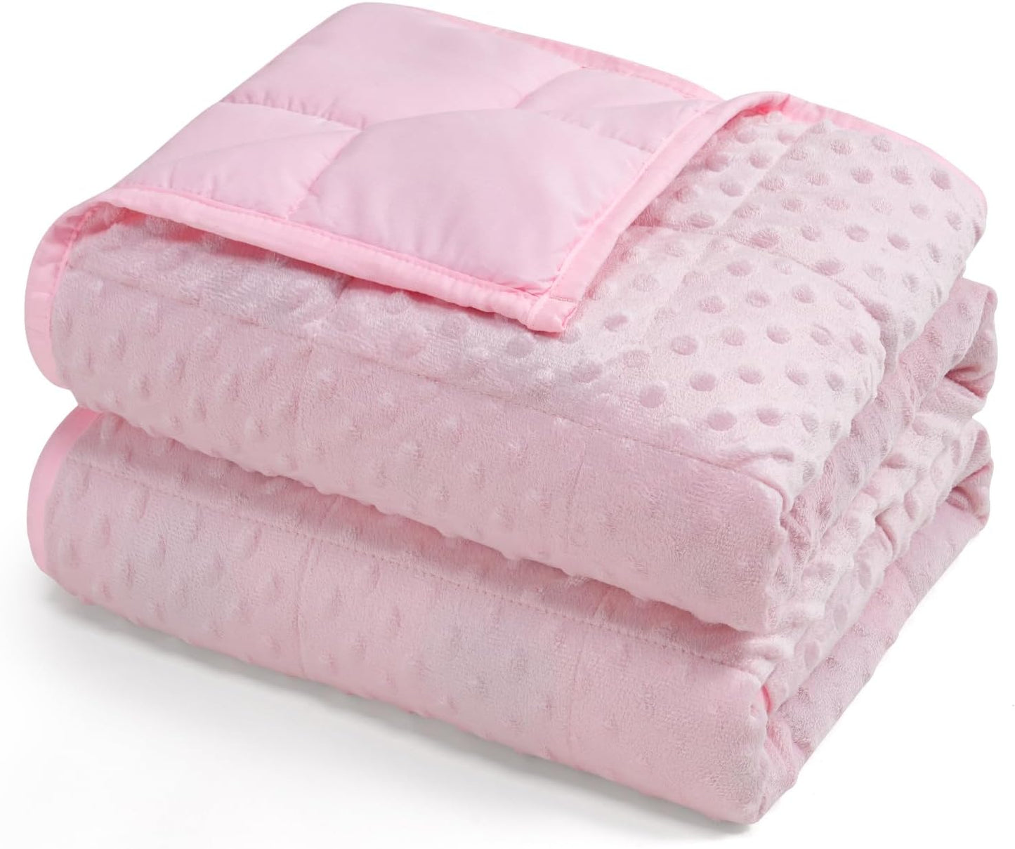 Kivik Weighted Blanket 12 lbs for Adults - Minky Dot Comfort
