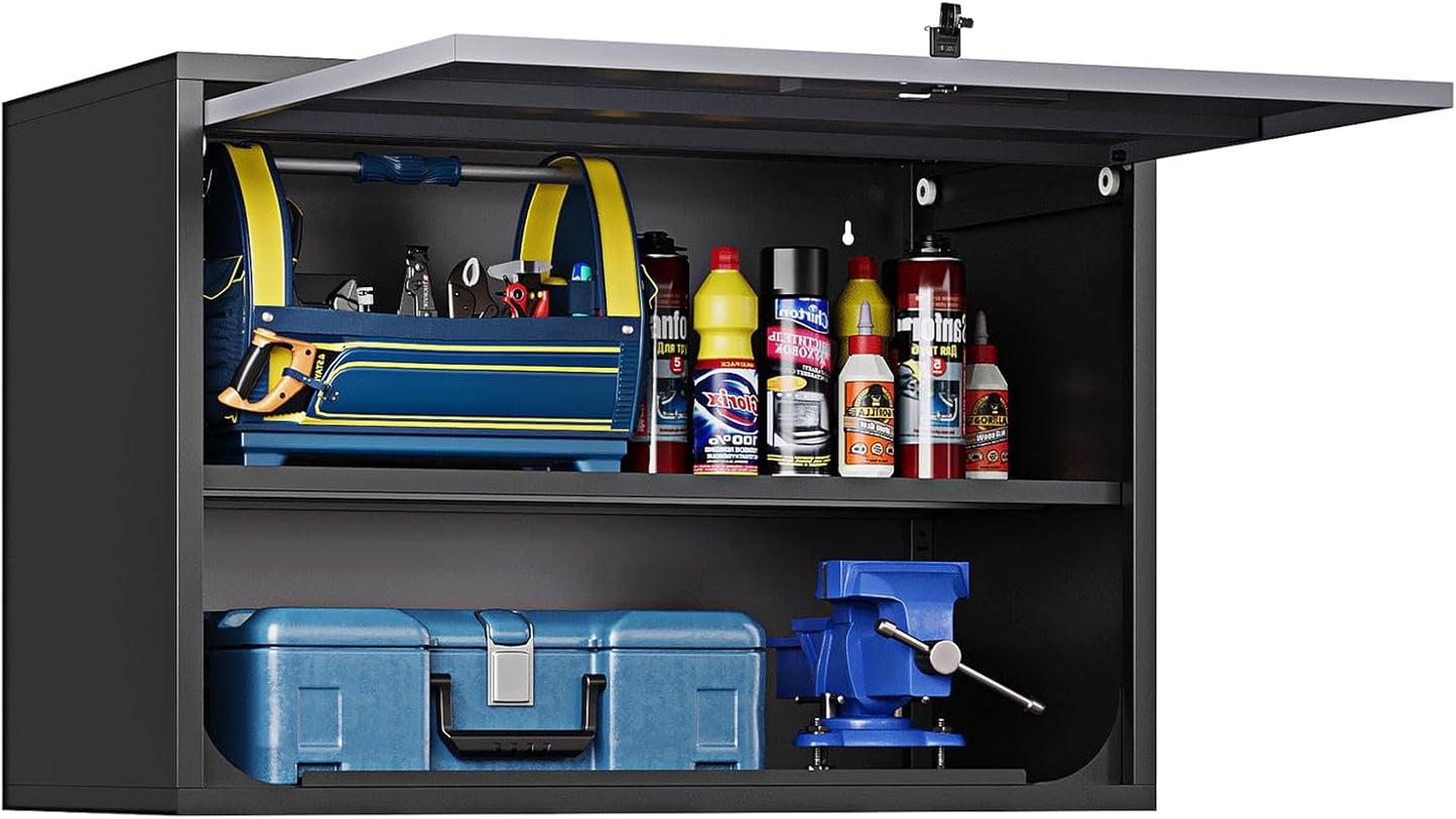 STANI Metal Wall Cabinet for Garage - Secure Storage Solution