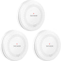 3 Pack Smoke and Carbon Monoxide Detector Alarm with 10-Year Battery