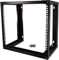 9U Wall Mount Open Frame 19in Server Equipment Rack - 12in Depth