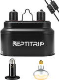 Dual Reptile Light Fixture with 100W Heat Bulb & Emitter