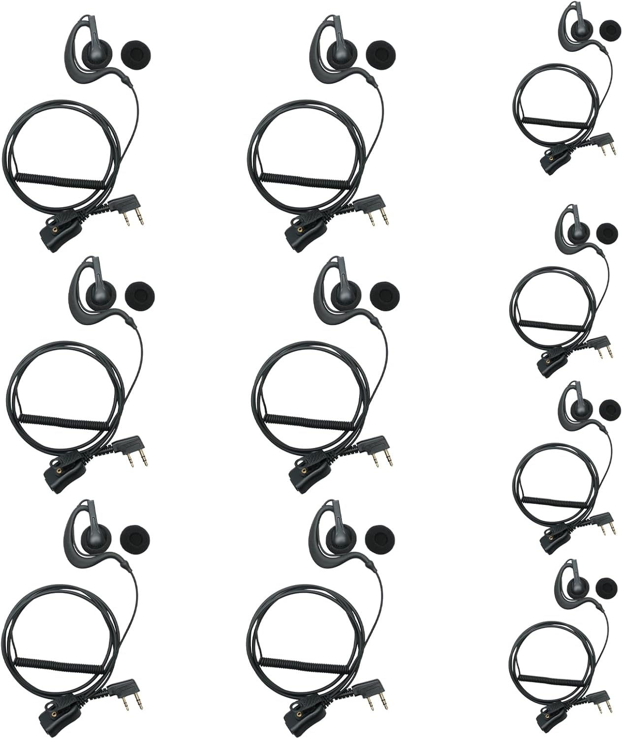 Walkie Talkie Earpiece with Mic PTT for Baofeng and More