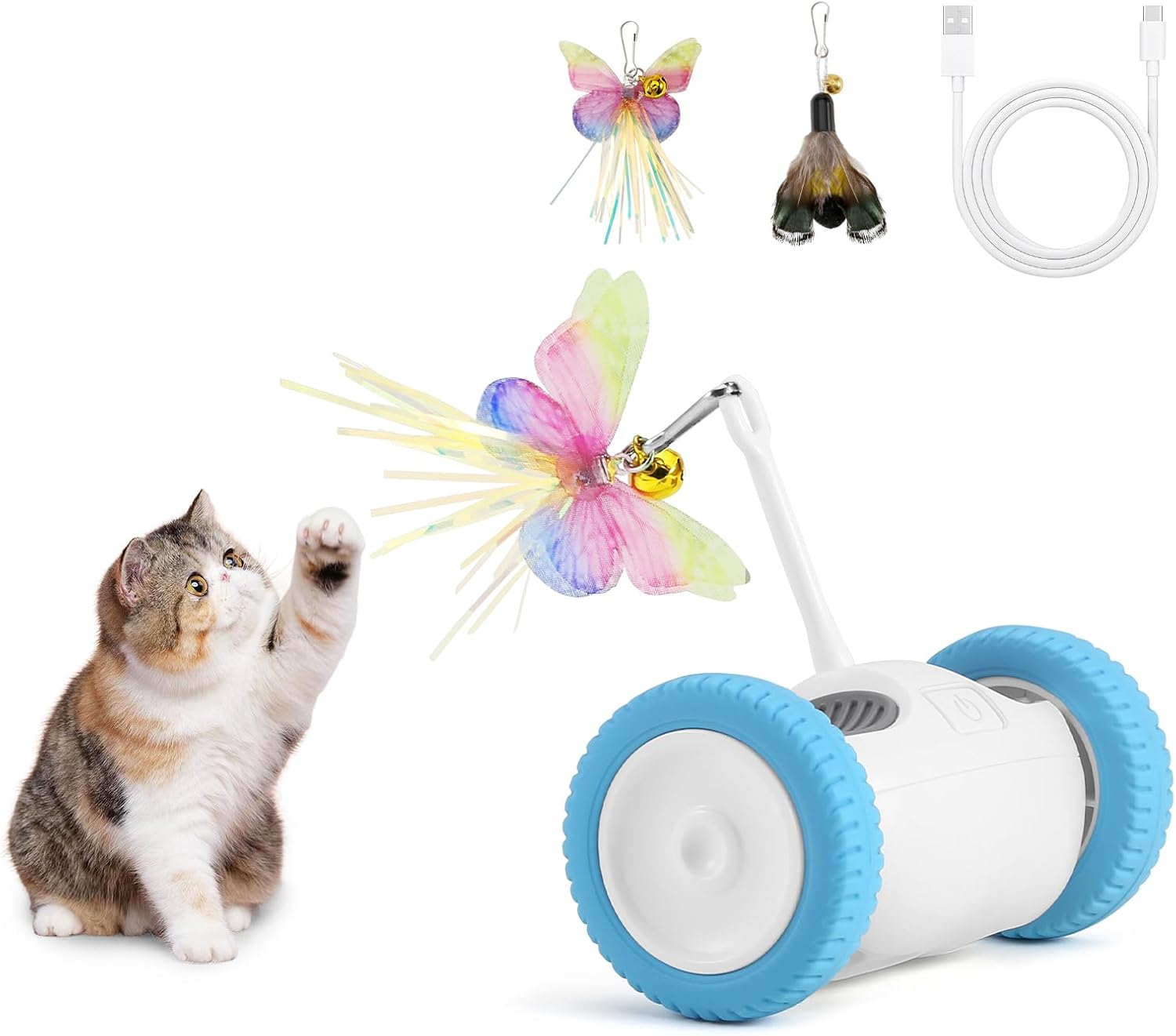 USB-C Rechargeable Interactive Cat Toy - PETFROH