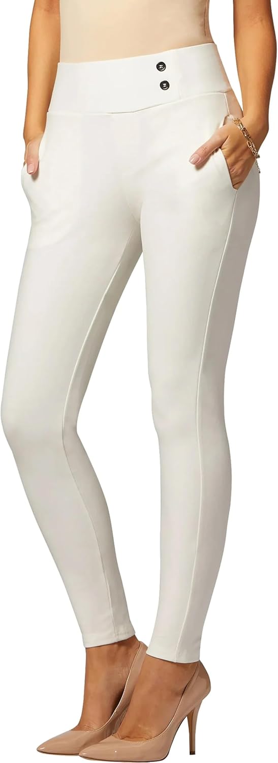 Conceited Stretch Slacks for Women - Tummy Control & Pockets