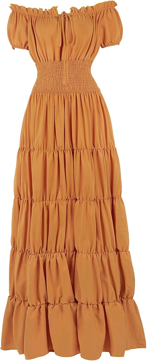 Renaissance Costume Women Medieval Chemise Dress for Events