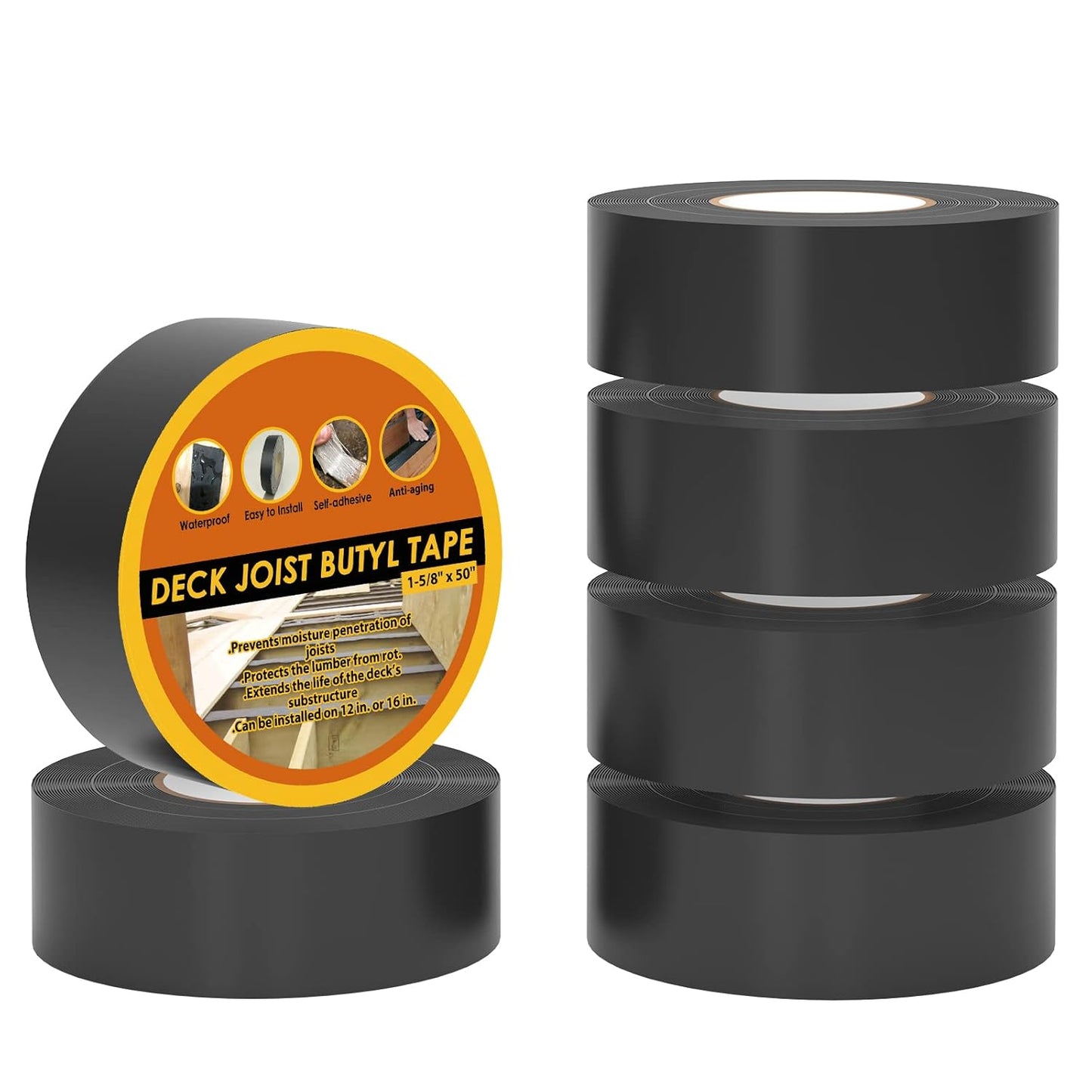 Deck Joist Tape 1-5/8ft x 50ft for Waterproof Protection