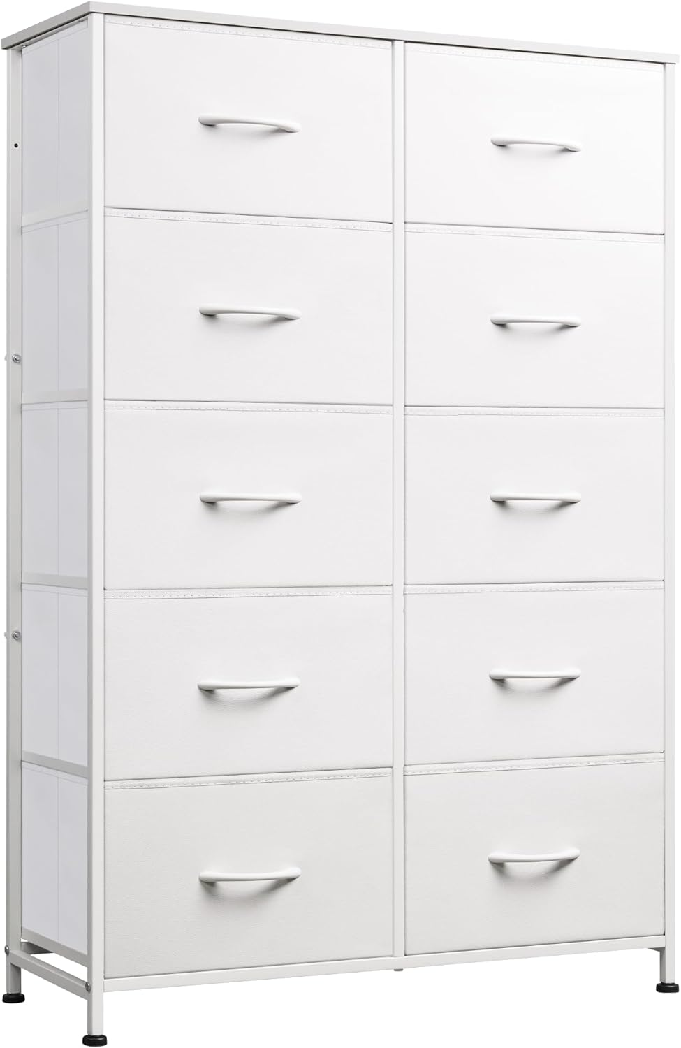 WLIVE Fabric Dresser for Bedroom with 10 Drawers and Storage
