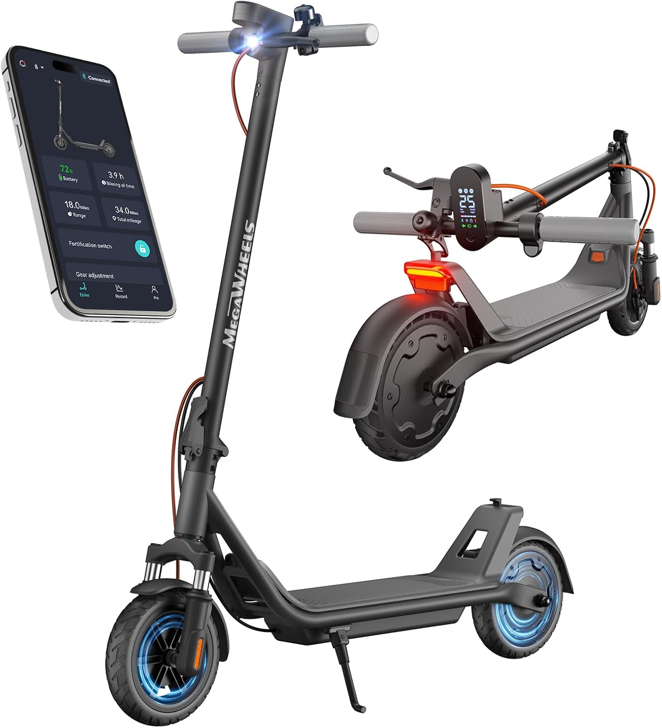 Electric Scooter A1C with Front Suspension and Smart Control