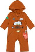Disney Pixar Cars Toddlers Zip Up Coverall - Mater & Lightning McQueen