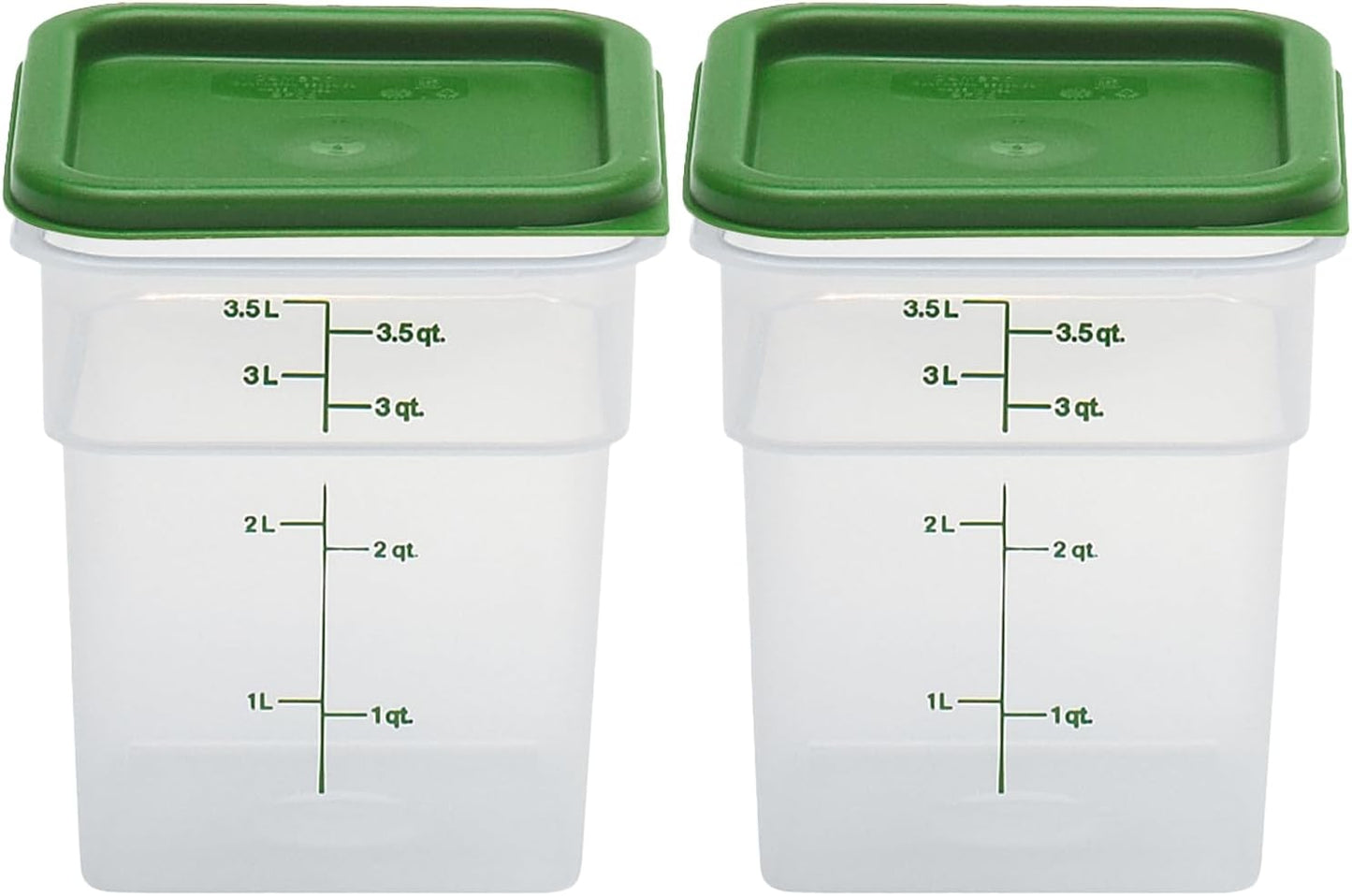 Cambro Food Storage Container with Lid - 4 QT Square Pack