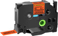 GREENCYCLE Compatible TZe-B41 18mm Black on Fluorescent Orange