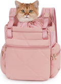 OFY Cat Carrier Puffy Backpack for Small Dogs - Travel Ready