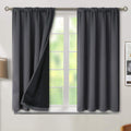 BGment Dark Grey Blackout Curtains for Bedroom and Living Room