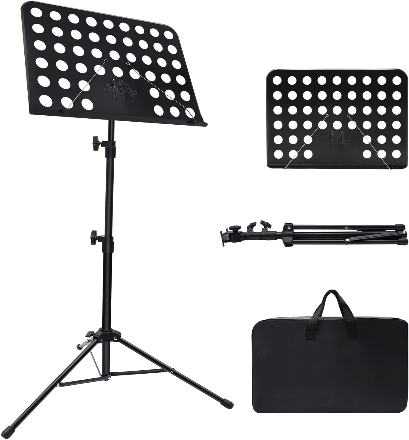 Adjustable Music Stand with Bag - Sheet Music Holder