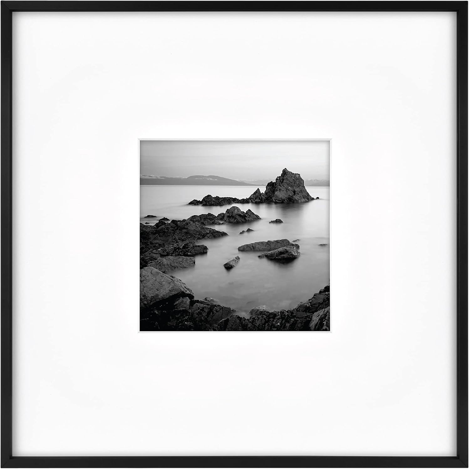MCS Foundry Metal 18x18 Matted Picture Frame for Photos & Art