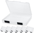 Clear A4 File Box 6-Pack - Portable Document Storage with Buckle