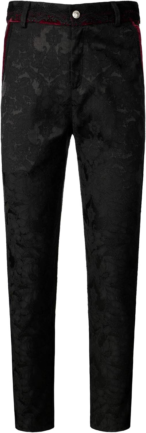 VATPAVE Mens Gothic Pants for Steampunk Cosplay and Comfort