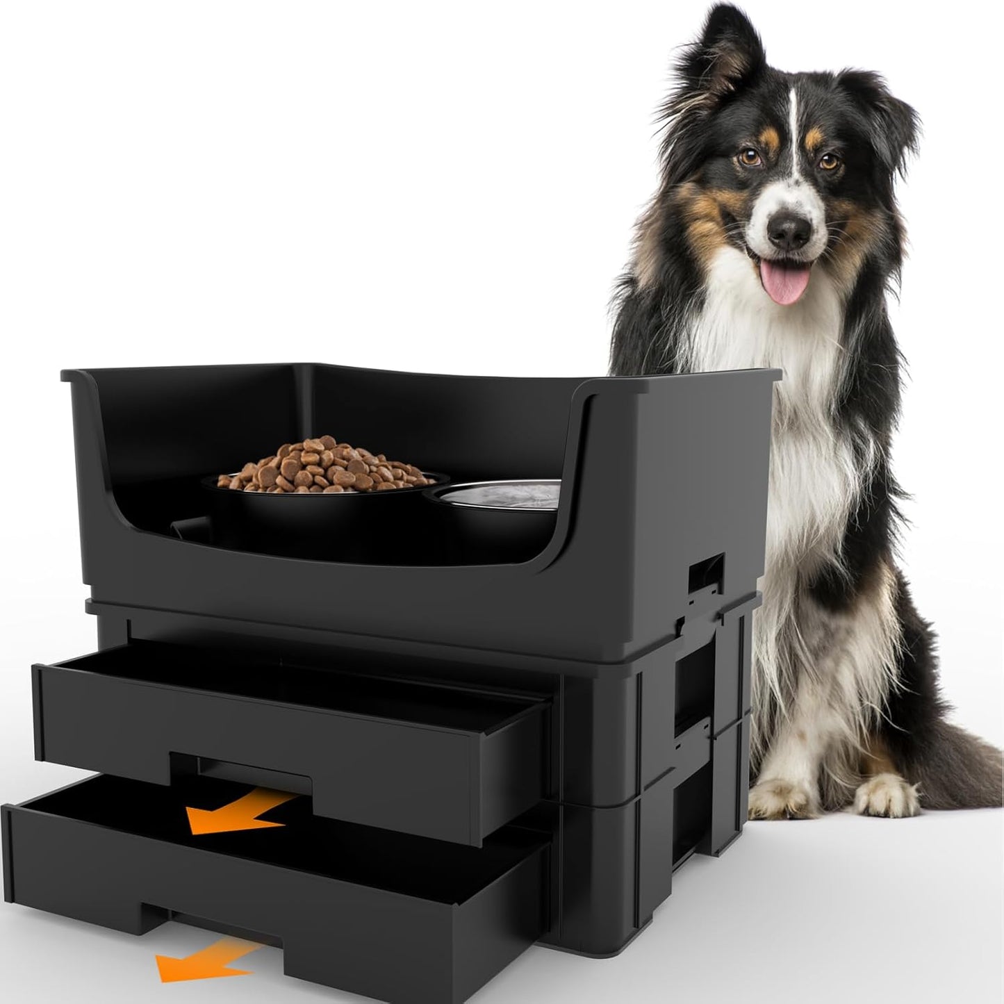 Mess Proof Pet Bowls for Medium and Large Dogs - Spill-Proof Feeder