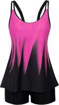 Arolina Tankini Swimsuit Two Piece Tummy Control - Flowy Top Clothing