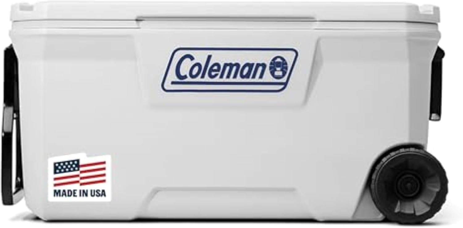 Coleman Marine Cooler with Insulated Lid Keeps Ice for Days