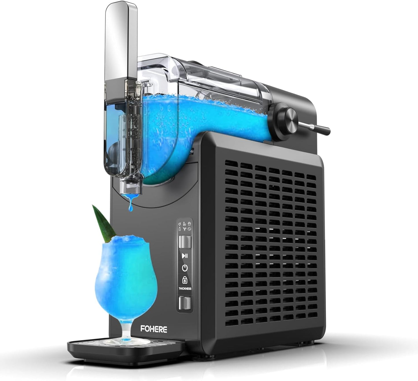Premium Self-Clean Slushie Machine - 5 Presets, Professional Margarita Maker