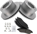 TRQ Rear Brake Pad & Rotor Kit Compatible with 2005-07 Ford