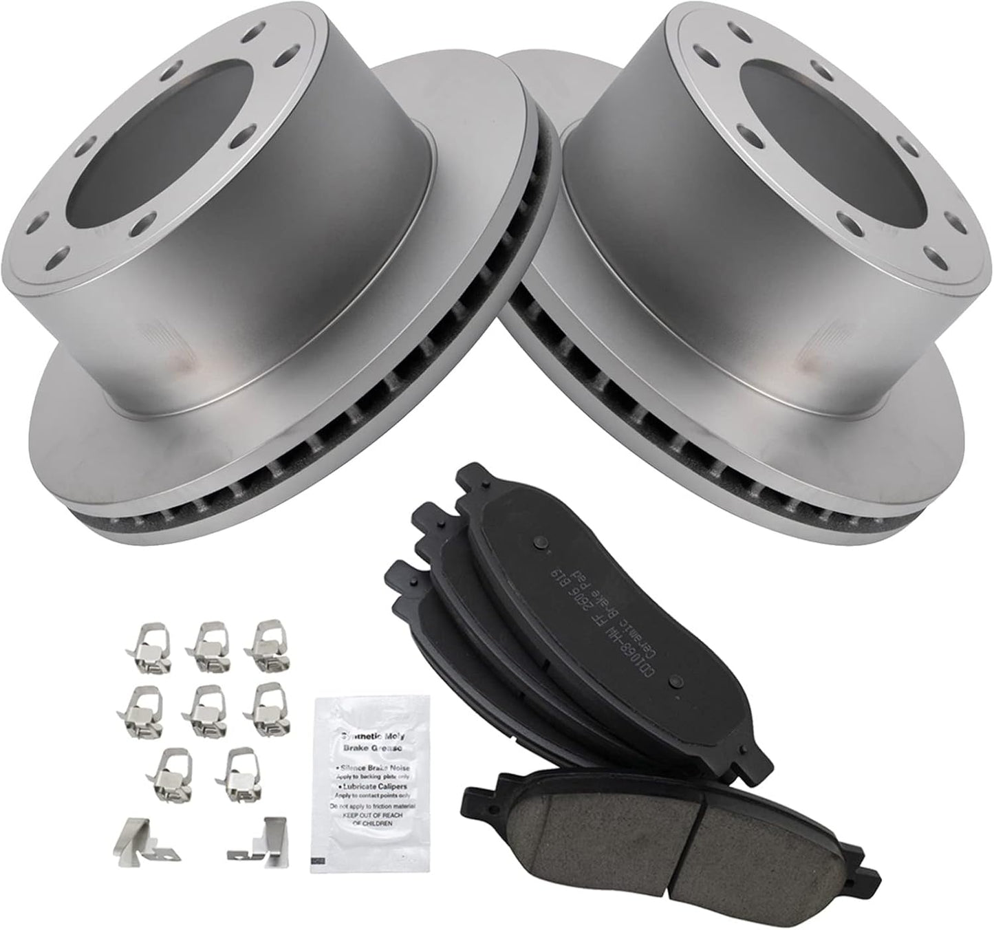TRQ Rear Brake Pad & Rotor Kit for 2005-2007 Ford F-250 Super Duty