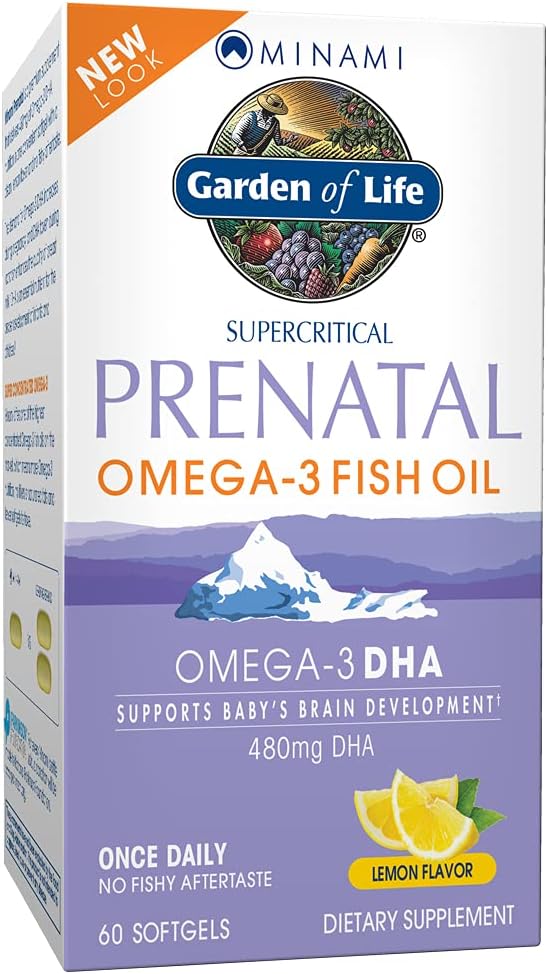 Prenatal DHA Omega-3 Fish Oil Supplement for Expecting Moms