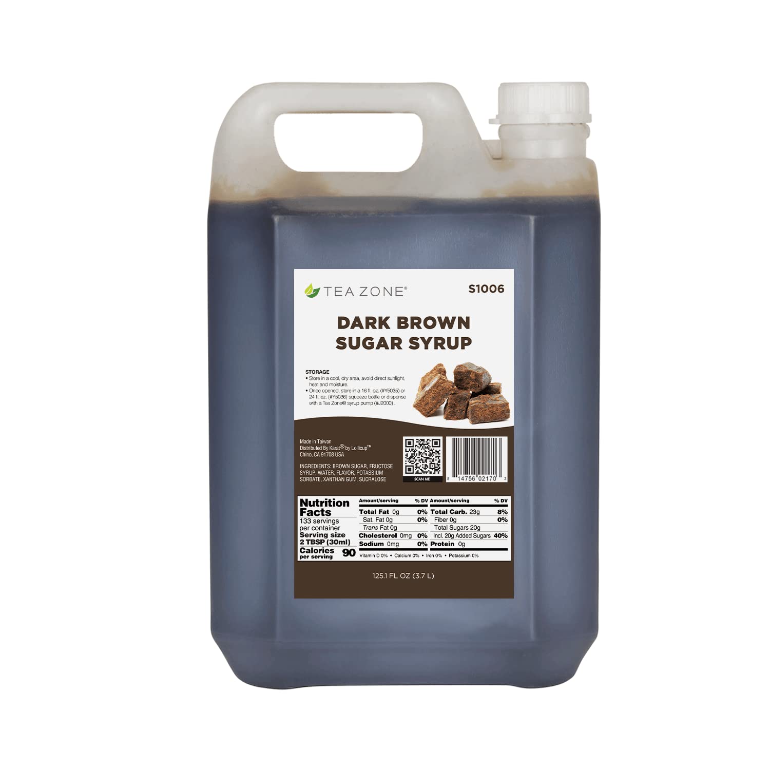 Tea Zone Dark Brown Syrup for Delicious Beverages and Desserts