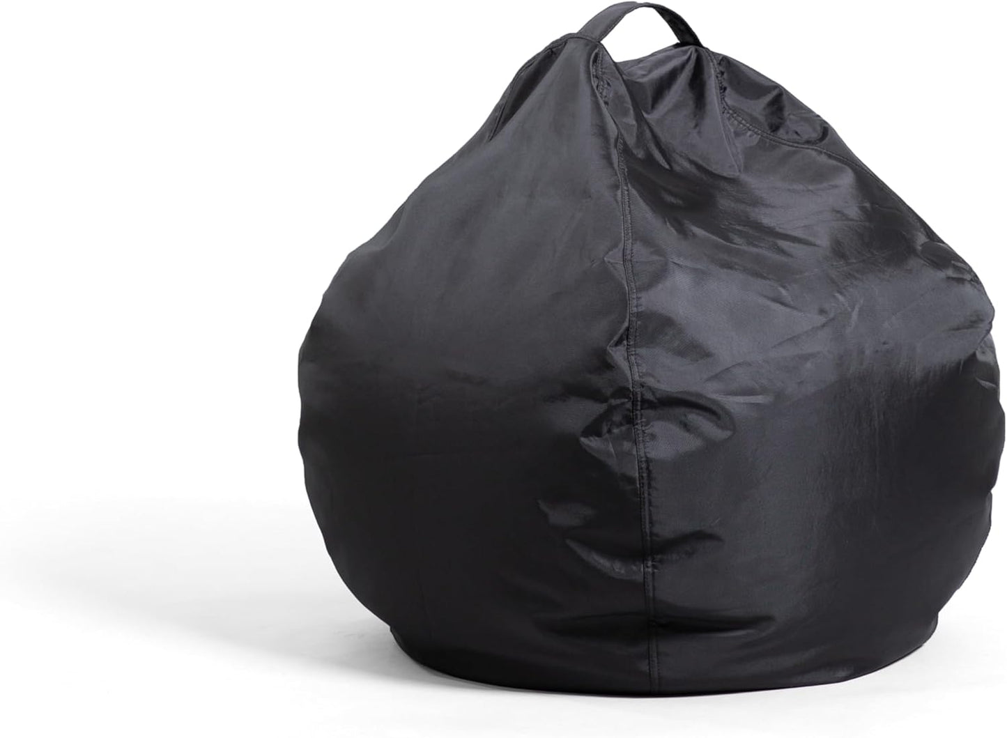 Big Joe Black Bean Bag Chair: Durable Smartmax Blend, 2ft Teardrop